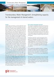 GIZ (2013). Topicsheet, Transboundary Water Management factsheet.pdf
