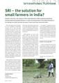 Rural 21, Rajeesh, S. (2012) SRI - the solution for small farmers in India.pdf